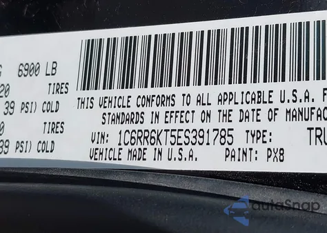 2014 Ram 1500 Express из США, поврежденный, VIN 1C6RR6KT5ES391785